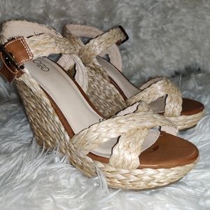 Cross Strapped Summer wedge's